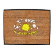 Best Husband Solar System - Funny Novelty Doormat Man Cave Floor mat