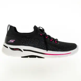 SKECHERS 女 健走鞋 運動鞋 GO WALK ARCH FIT 黑 襪套 124863BKHP 運動達人