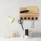 Wall Mounted Storage Rack Wooden Clothes Hanger Nordic Style Key Rack Clothing