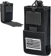 [MANGEMA] Tactical Radio Holder Radio Case Molle Radio Holster Military Heavy Duty Radios Pouch Bag for Baofeng UV-5R BF-F8HP AR-152 Two Ways Walkie Talkies Adjustable Storage