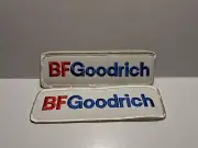 Lot Of 2 BF Goodrich Tires Auto Tire White Embroidered 4.75" Long Patch Badge