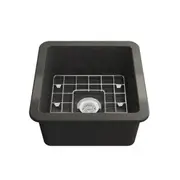 Turner Hastings Cusine Single Bowl Undermount Sink - Matte Black
