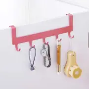 Iron Art Bathroom Organizer Rack 5 Hooks Towel Hanger Coat Rack