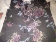 Allison Woods Roamans 2 Piece Floral Blazer & Skirt Polyester Cotton 34 W Womens