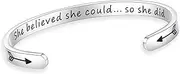 [SAM & LORI] Personalized Bracelets for Teen Girls/Women-Inspirational Jewelry Gifts (Various Designs) for Daughter/Sister/Mom/Friends-Adjustable Bracelet in a Pretty Gift Box