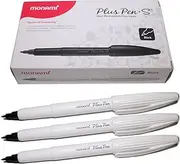 Monami Plus Pen S Water-based Felt Tip, Fine Liner Pen - Black - Pack of 12 Pen