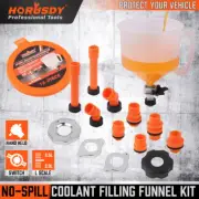 No-Spill Coolant Funnel Kit Spill Proof Funnel Bleeder with Adapters Universal
