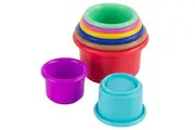 8pc Lamaze Pile & Play Cups Baby Toddler Educational Plastic Stacking Toy 6m+