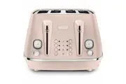 Delonghi Distinta CTIN4003PK Perla 4-Slice Toaster - Rose