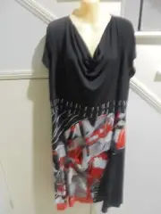 TS TAKING SHAPE NWT SIZE M Black Red Cowl Neckline DRESS RRP $ 139.95 #