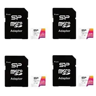 SP 廣穎 MicroSD UHS-I U1 A1 32GB／64GB／128GB／256GB 記憶卡(含轉卡)
