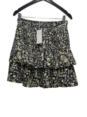 NWT Boden Ruffle Mini Skirt Floral Size 6