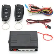 Keyless Entry Car Alarm System + 2 Flip Key Fob 3-button Remote Control Lock Kit (for: Fiat)