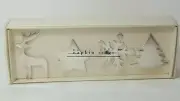 NIB Pier 1 Silver Plated Christmas Napkin Rings Star Tree Snowflake Reindeer