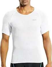 [Nepest] Mens Vests/Short Sleeve Biking Base Layer Mesh Sleeveless Cycling Baselayer Bicycle Ultralight Undershirts