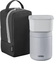 New Thermos Vacuum Insulated Soup Lunch Set,(400 ml), Black Gray, JBY-801 BKGY