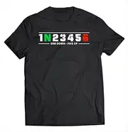 [VidiAmazing] 1N23456 Motorcycle Shift Biker Motorcyclist ds004 T-Shirt