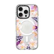 iPhone 16 Pro Clear Case MagSafe Compatible Flower Halo