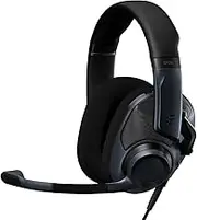 EPOS H6PRO Open Acoustic Professional Gaming Headset; Detachable Mic; Lightweight, Comfortable & Durable Design; PC, Xbox, PlayStation, Nintendo Switch Compatible; Wired Headset (Sebring Black)