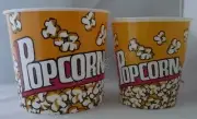 Popcorn Bowl Container Tub Movie Theater Style BPA Free Plastic Large or Medium
