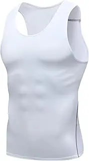 [VgueElegc] Men's Base Layer Compression Tank Top Male Base Sleeveless Undershirt Compression Shirts Sleeveless for Men
