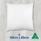 Aust Made Cushion Insert Polyester Premium Lofty Fibre-65cm x 65cm