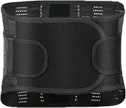 Physical Therapy Back Brace With Detachable Magnetic Self Heating Pad Pain Relief For Women Men High Compression Back Support Belt Posture Corrector Lumbar Support Belt (Color : Black, Size : M/Medi