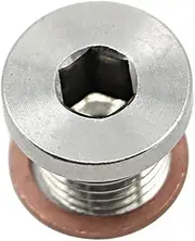 Crankcase Engine Oil Drain Plug and 3 Washers Gasket Compatible with Polaris Ranger 570 700 800 900 ETX Compatible with Polaris Scrambler 850 1000