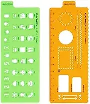 Kokuyo JIBUN_TECHO Goods, Template Stencil, Icon & Plan Version, Shared Size, Japan Import (NI-JG7-1/2)