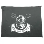Ow Lifes Short Dive Hard - Funny Novelty Scuba Diving Sports Towel Gift Gifts