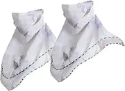 ULTECHNOVO 4 Pcs Cycling Neckerchief Summer Scarf Outdoor Scarf Scarves for Women Chiffon Scarf Sun Block Neckerchief Keep Warm Headband White