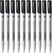Staedtler 315 Lumocolour Non-Permanent Marker Pen Medium Black Box 10