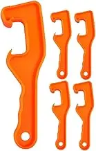 ULTECHNOVO 5 Pcs Open Cap Wrench Kitchen Appliances Bucket Opener Paint Can Opener Tool Industrial Bucket Opener Kitchen Gadgets Bottle Openers for Seniors Can Opener Manual Orange Plastic