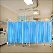 Hospital Privacy Screen,Temporary Fence Foldable Room Divider 6 Feet High,for Hospital Clinic Emergency Beauty Salon(6piece)