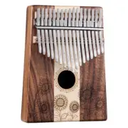 Kalimba 17 Key Thumb Piano Maple Wood Kalimba w/ Tune Hammer Music Instrument