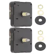 2 Set Clock Mechanism Replacement, Quartz Clock Mechanism Shaft Length 0.79in