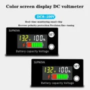Battery Capacity Indicator DC 8V-100V Lead Acid Lithium LiFePO4 Car Motorcycle