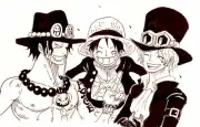 ONE PIECE asl monkey d luffy portgas ace sabo Custom Gaming Mat Desk 1905