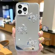 [WOWUDI] Compatible with Tecno Spark 20 Pro Case with Heart Mirror Design,Glitter Aesthetic,Ultra Slim TPU Silicone,Shockproof Protective Phone Cover – HDJ