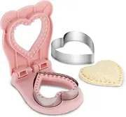 Sandwich Press Uncrustables for Shape Sandwich Cutter and Sealer, Crustless Sandwich Press Mold Cookie Bread Pancake for Lunch (Pink, One Size)