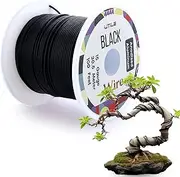 Bonsai Wire - Anodized Aluminum Wire 1.4 mm 15 Gauge (100 ft) Bonsai Training Wire - Bendable Flexible Bonsai Tree Wire - Strong Corrosion and Rust Resistant Plant Wire Kit - Black