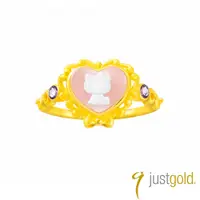 在飛比找蝦皮商城優惠-【Just Gold 鎮金店】法式古典Kitty 純金戒指