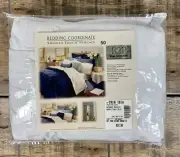 JCP Home Collections Twin WHITE Gathered Bedskirt 18" SMOOTH TOUCH PERCALE NEW
