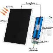 Solar WiFi Router 4G Outdoor W/ Solar Power WiFi For Outdoor Security Camera etc