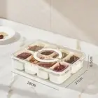 (Large 8 Grids)Plastic Storage Box Multi Grids Fridge Food Divider Box For AU