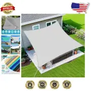 Durable 12' x 12' Light Grey Shade Sail - Curved Edge for Optimal Sun Protection