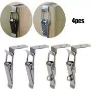 4pcs 90 Degree Stainless Steel Spring Loaded Draw Toggle Latch Clamp Clips Set