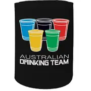 Alcohol Alcohol Stubby Holder - Australian Drinking Team - Funny Novelty Birthday Gift Joke Beer Can Bottle