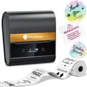 Phomemo M260 Barcode Label Printer, 2025 Upgrade Label Maker 3 Inch Portable