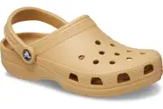 Crocs Classic Clogs Roomy Fit Sandal Clog Sandals Slides Waterproof in Wheat